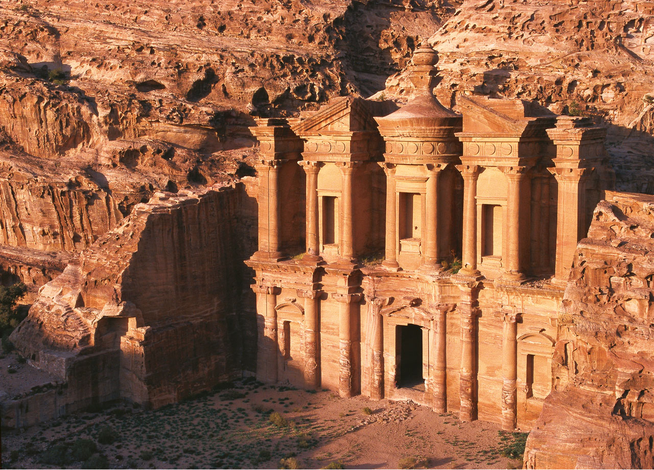 Welcome to the ancient Nabataean city of Petra. Petra was built in the 6th CenturyBCE and was a major traffic stop for caravans going to and from Saudi, Gaza, Egypt, Damascus, and Persia.